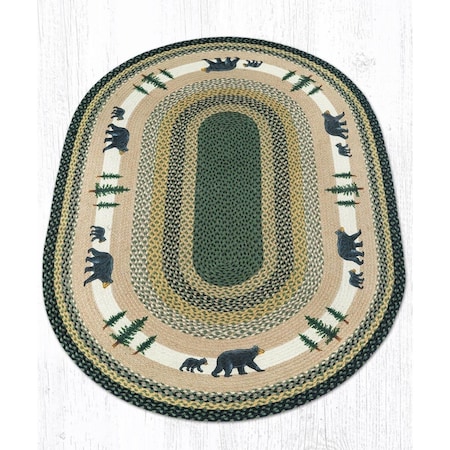Palacedesigns Jute Oval Bear Timbers Patch PA3379738